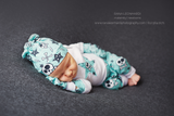 EXCLUSIVE Newborn Baby COMING HOME outfit Anarchy Skull knit beanie shirt pants mittens